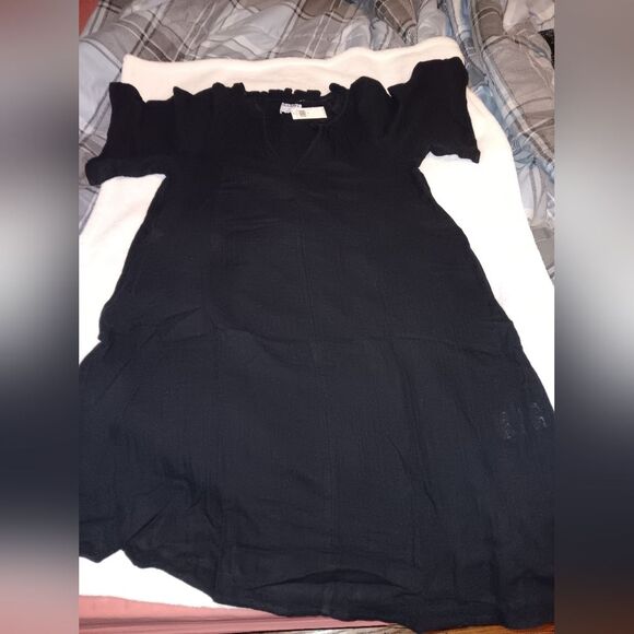 Old Navy Crinkle Gauze Mini Swig Dress with Pockets NWT - Picture 4 of 6